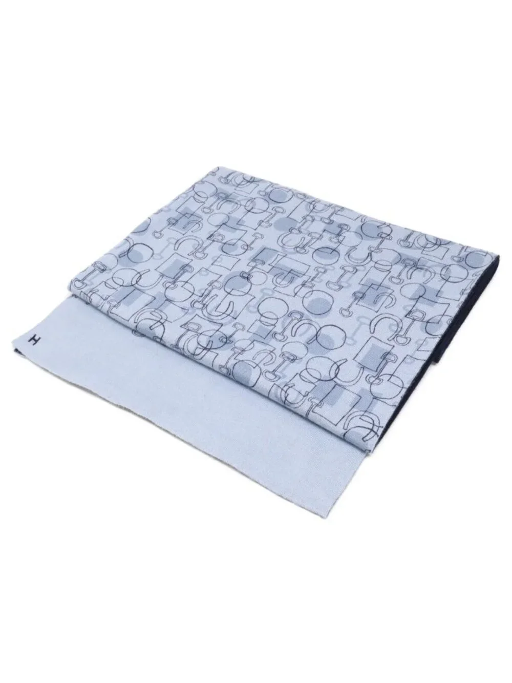 Hermes All Over Pattern Cashmere Silk Scarf